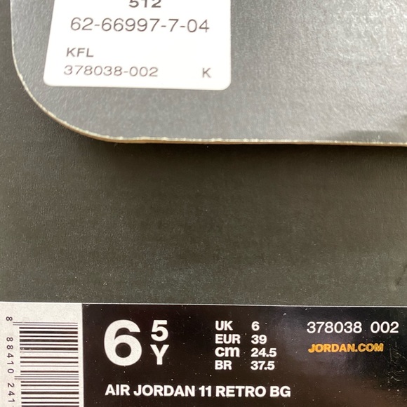 Jordan 11 72-10 - Picture 7 of 7